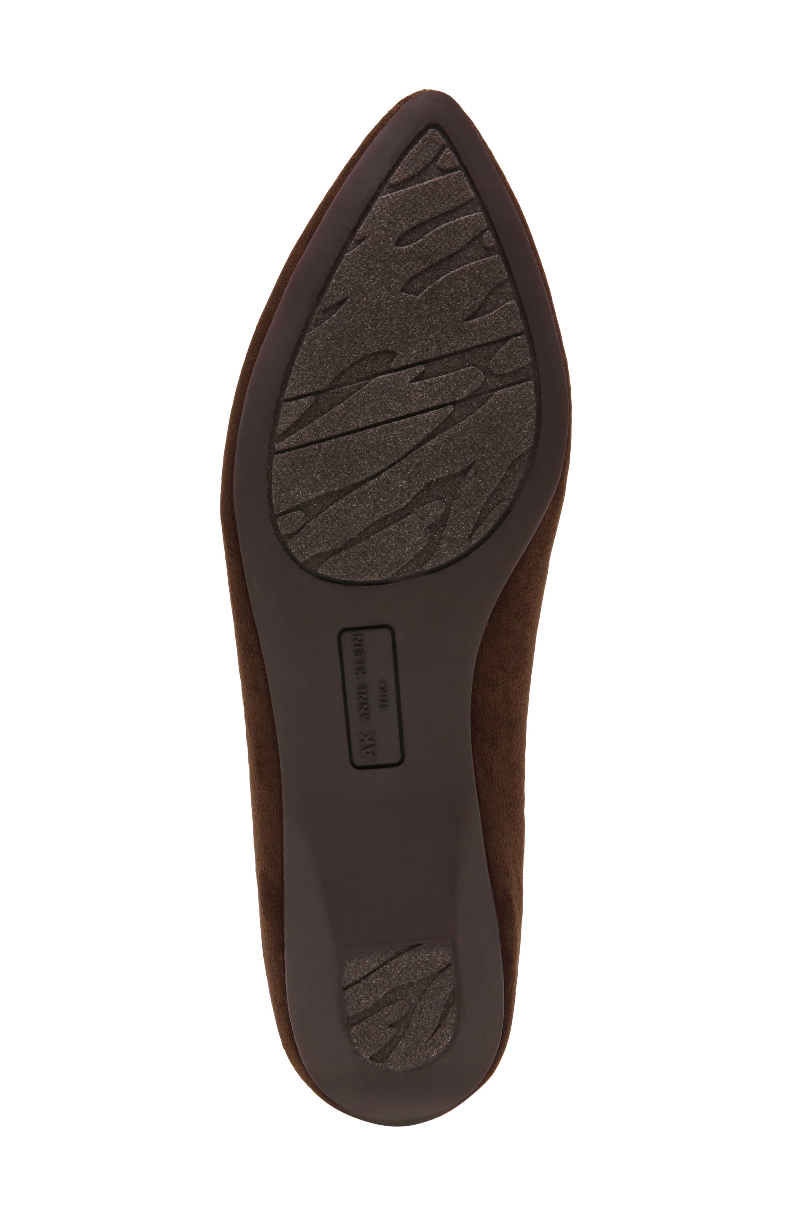 Onix Faux Leather Flat, Alternate, color, BROWN MICROSUEDE