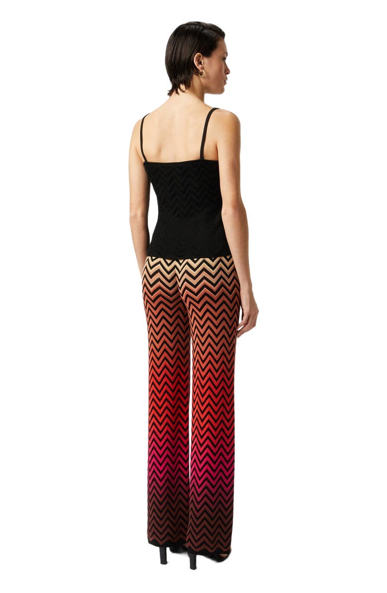 Missoni Straight Trousers With Dégradé Chevron Motif, Alternate, color, Multicoloured