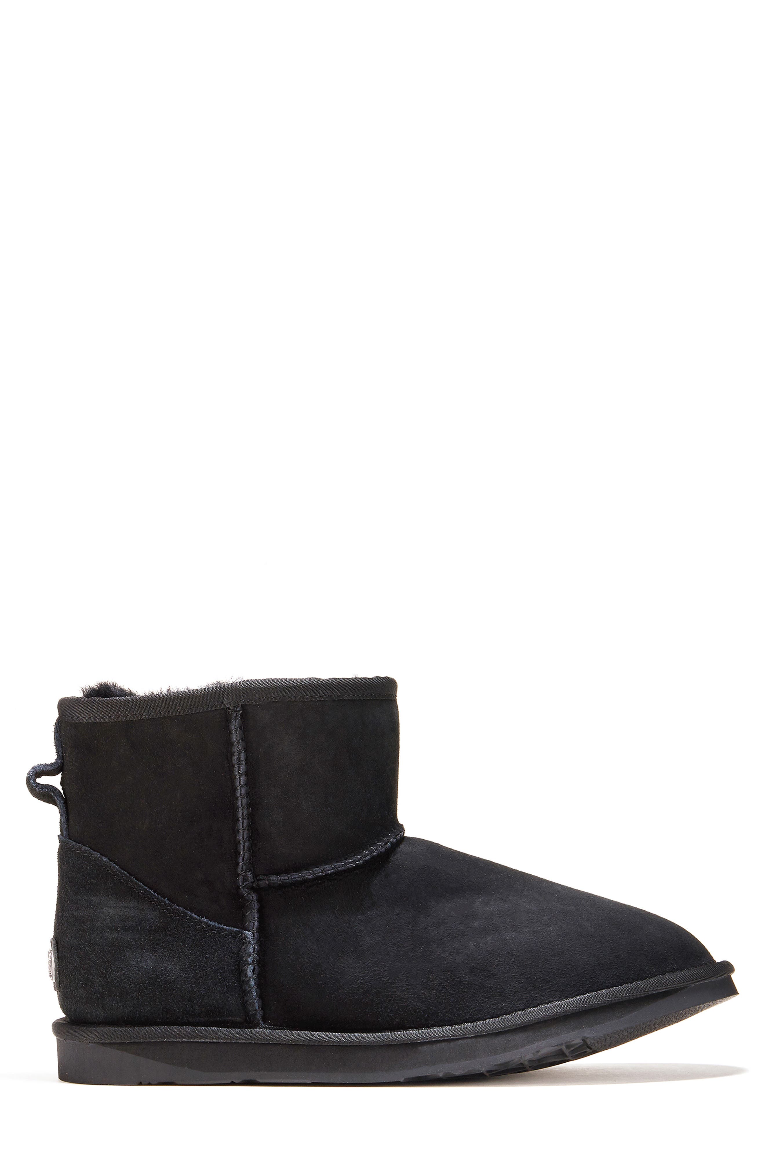 Australia Luxe Collective Cosy Genuine Shearling Extra Short Bootie, Alternate, color, Black