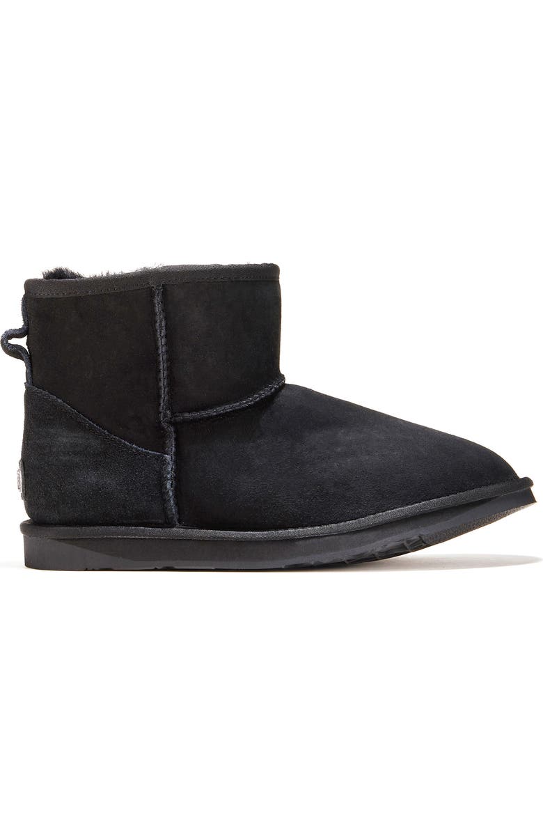 Australia Luxe Collective Cosy Genuine Shearling Extra Short Bootie, Alternate, color, Black