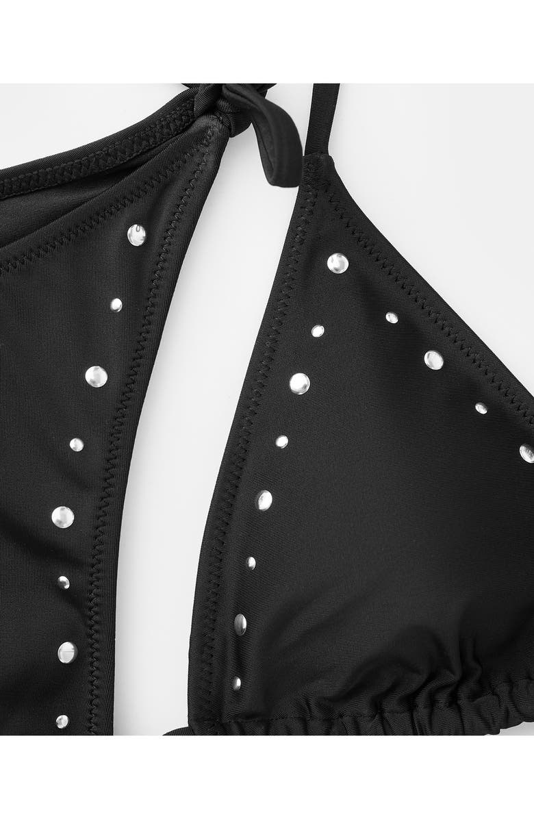 MANGO TEEN Studded Triangle Two-Piece Swimsuit, Alternate, color,