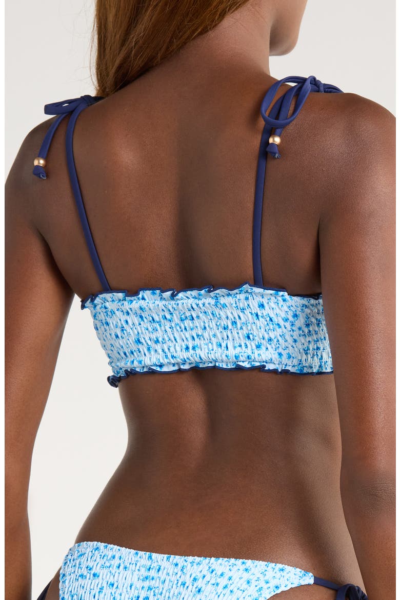 Smocked Bikini Top, Alternate, color, DREAM FLOWER
