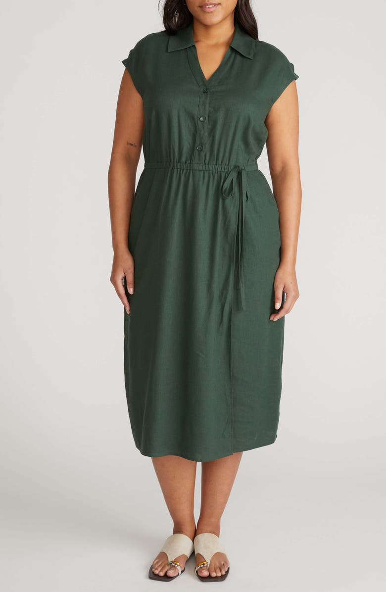 Universal Standard Laurel Linen Blend Shirtdress, Main, color, 