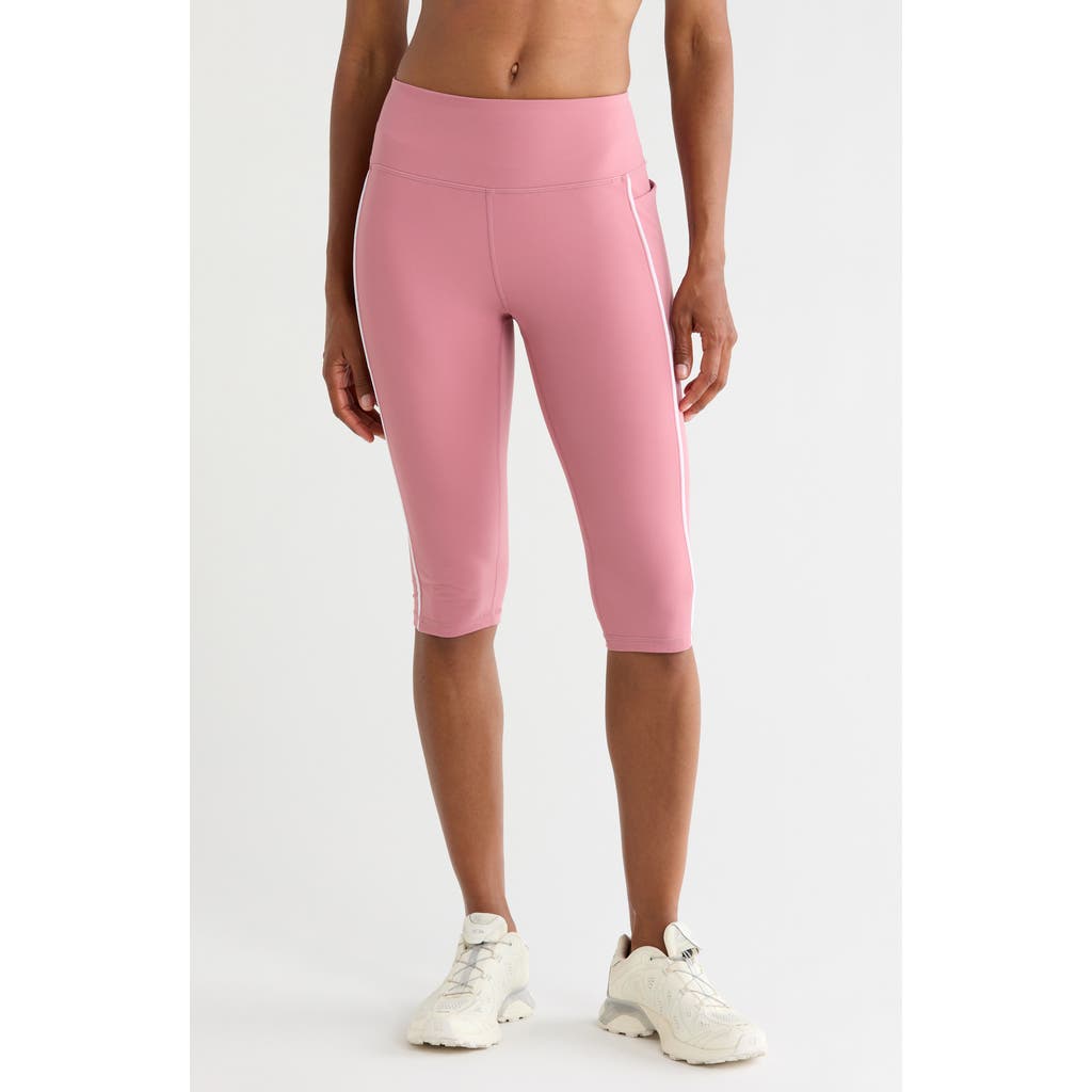 Z by Zella Perform High Waist Piped Capri Leggings in Purple Mesa at Nordstrom Rack, Size X-Small