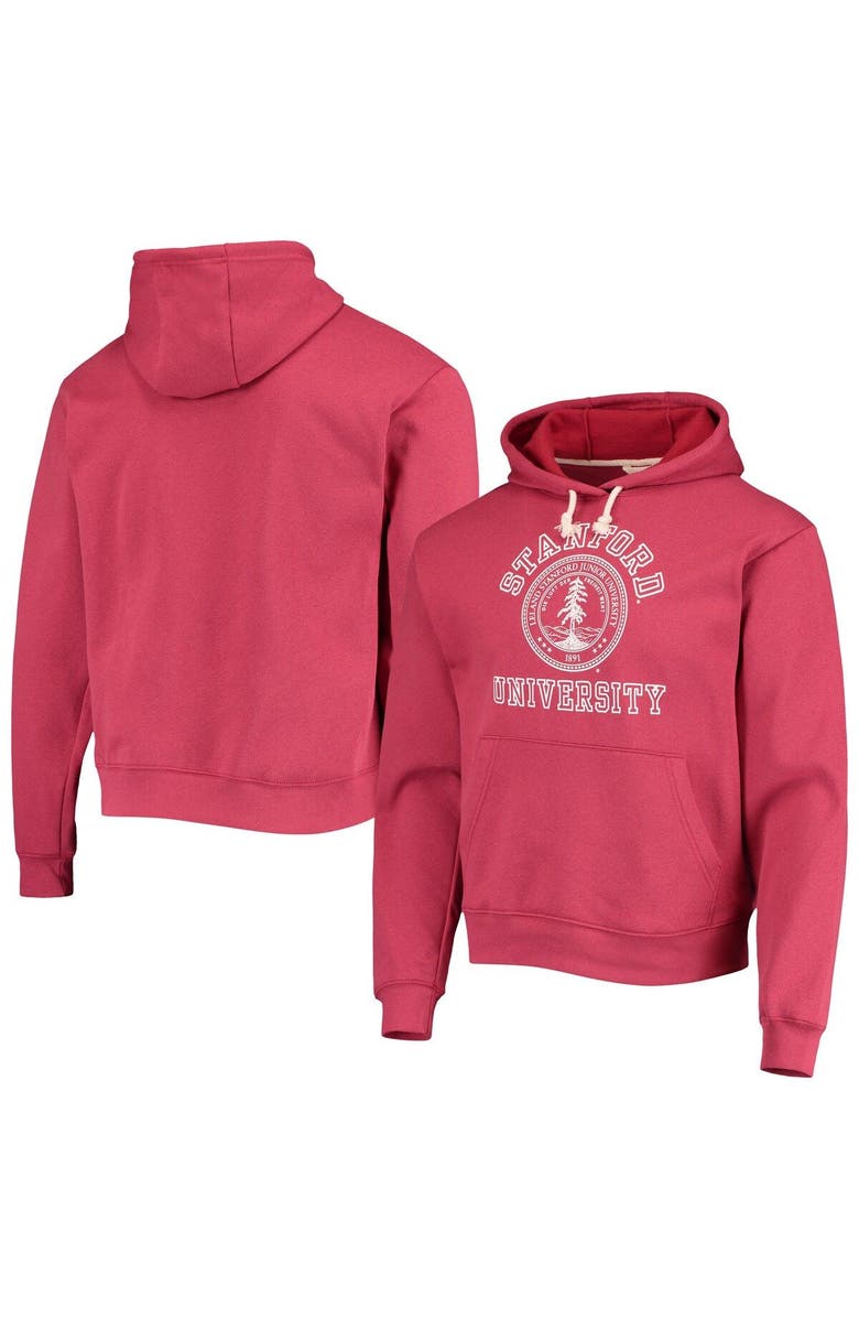 LEAGUE COLLEGIATE WEAR Men's League Collegiate Wear Cardinal Stanford Cardinal Seal Neuvo Essential Fleece Pullover Hoodie, Main, color, Cardinal