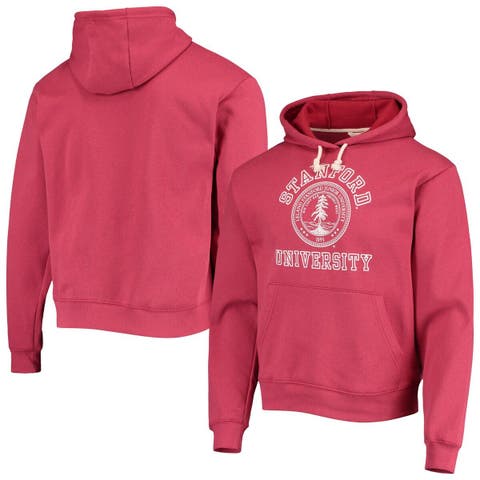 Men's League Collegiate Wear Cardinal Stanford Cardinal Seal Neuvo Essential Fleece Pullover Hoodie