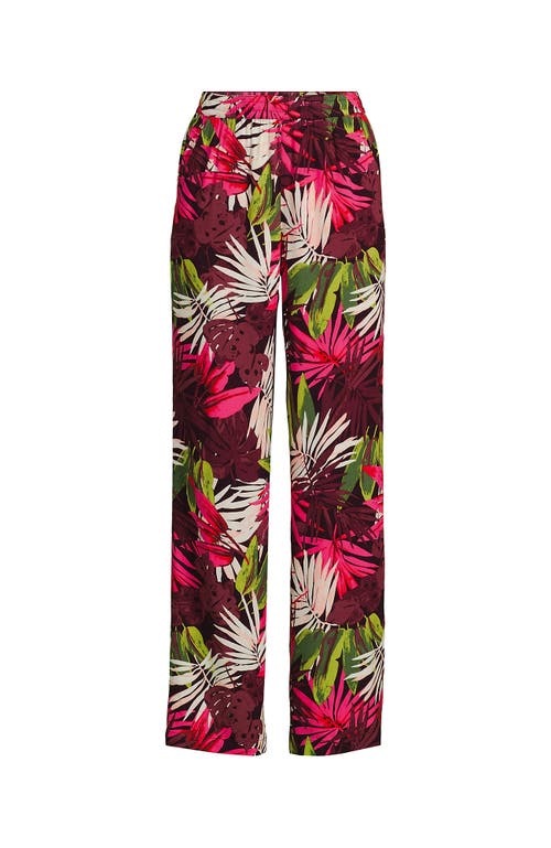 Lands' End Rayon High Rise Wide Leg Pants
