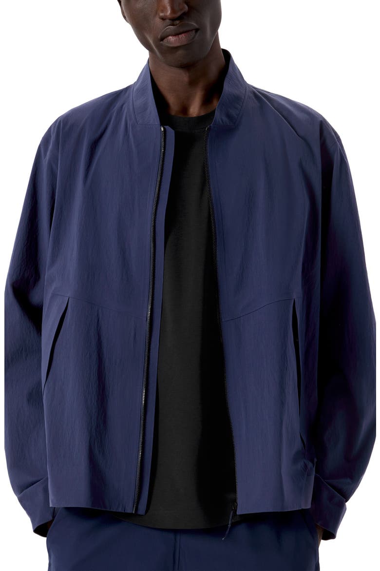 Diode Stretch Nylon Bomber Jacket, Main, color, PASSPORT