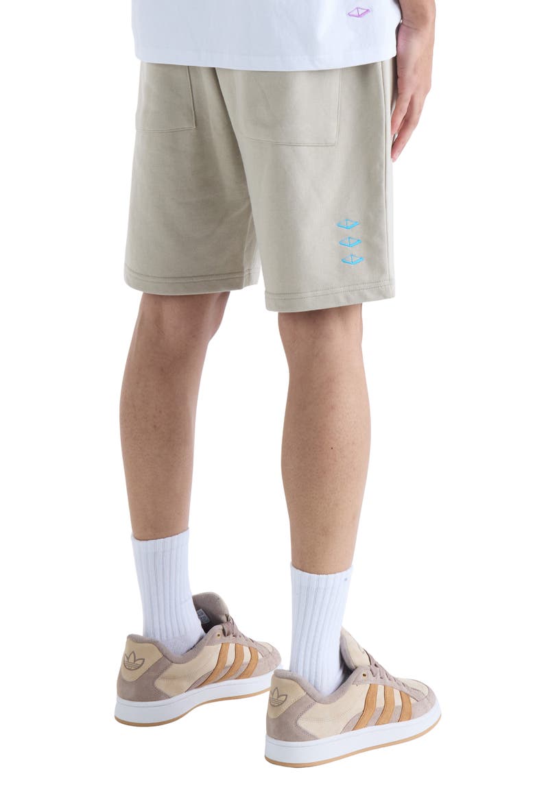 Us Against Time Fleece Drawstring Shorts, Alternate, color, SMOKEY GREY