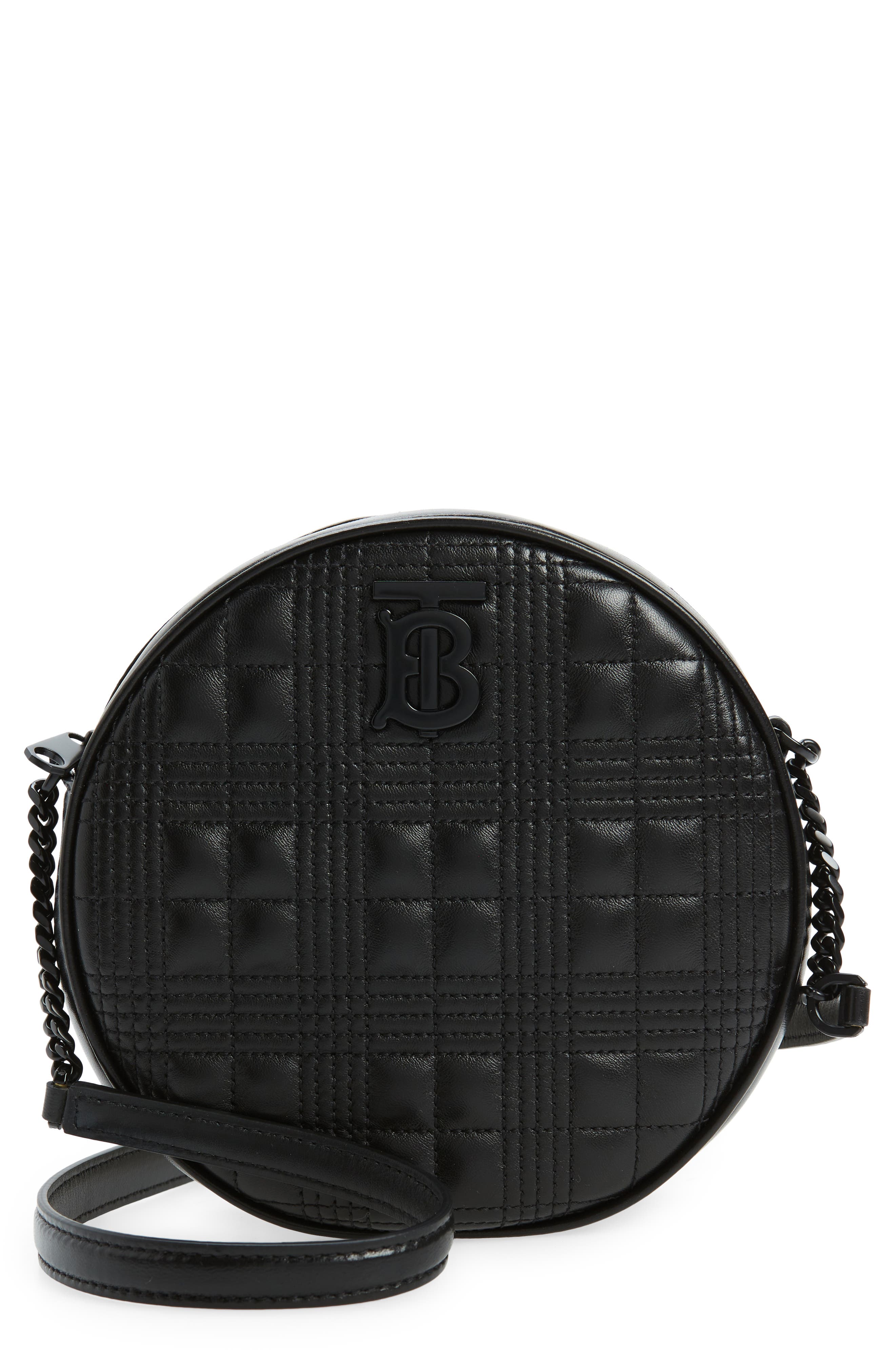 Burberry New Louise Quilted Lambskin Leather Bag, Main, color, 