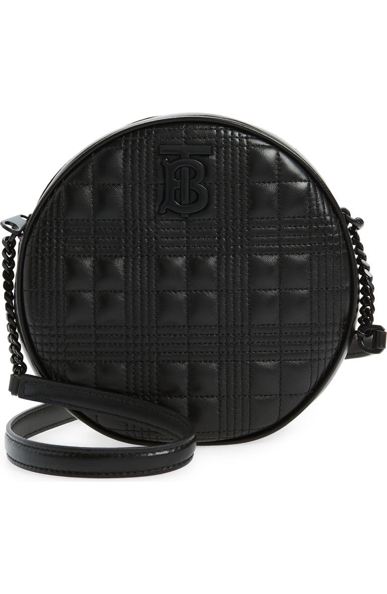 Burberry New Louise Quilted Lambskin Leather Bag, Main, color,