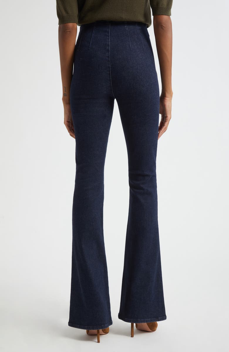 Veronica Beard Beverly Off-Duty High Waist Flare Jeans, Alternate, color, Oxford