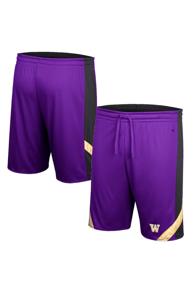 COLOSSEUM Men's Colosseum Purple/Black Washington Huskies Am I Wrong Reversible Shorts, Main, color,