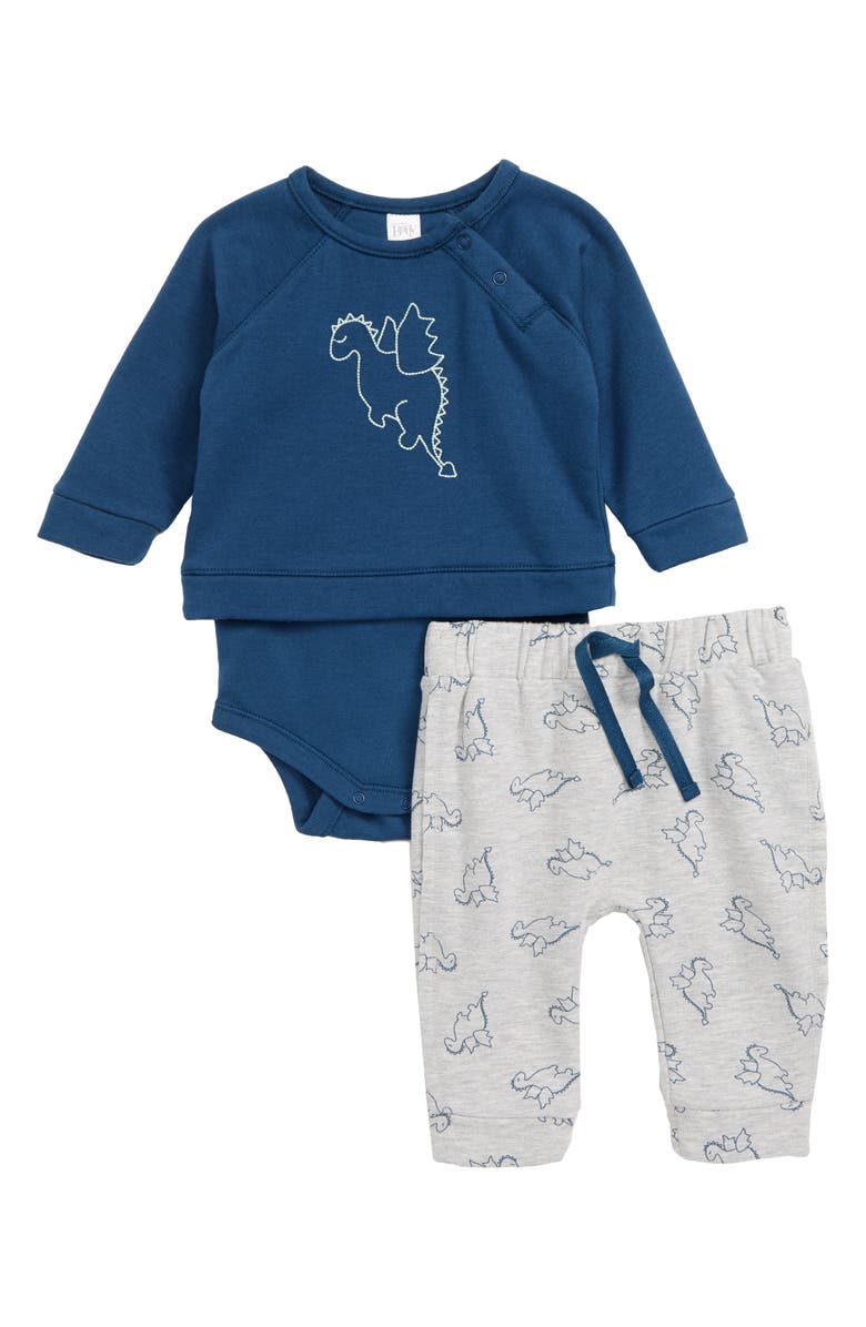 Nordstrom Baby Graphic Print Bodysuit & Jogger Pants, Main, color,