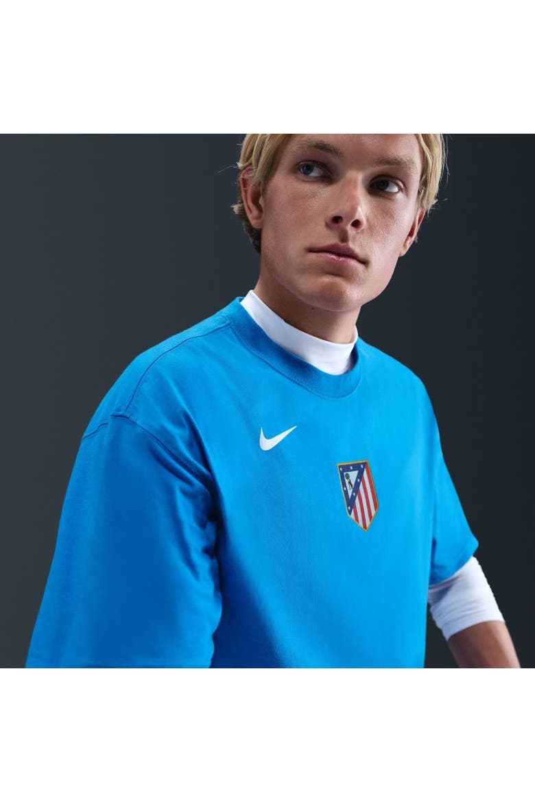 Men's Nike  Blue Atletico de Madrid T90 Remix T-Shirt, Alternate, color, Blue