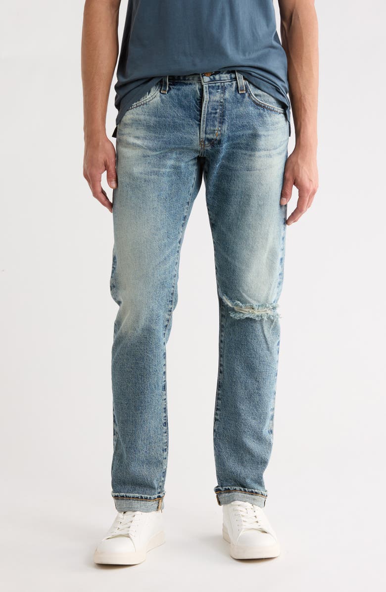 AG Tellis Slim Fit Jeans, Main, color, 14 Years Orrery Destructed