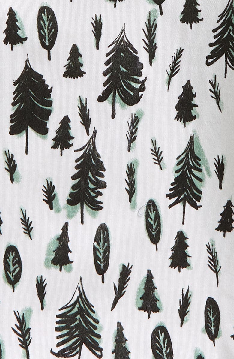 L'ovedbaby Kids' Holiday Fitted Organic Cotton Two-Piece Pajamas & Cap, Alternate, color, 