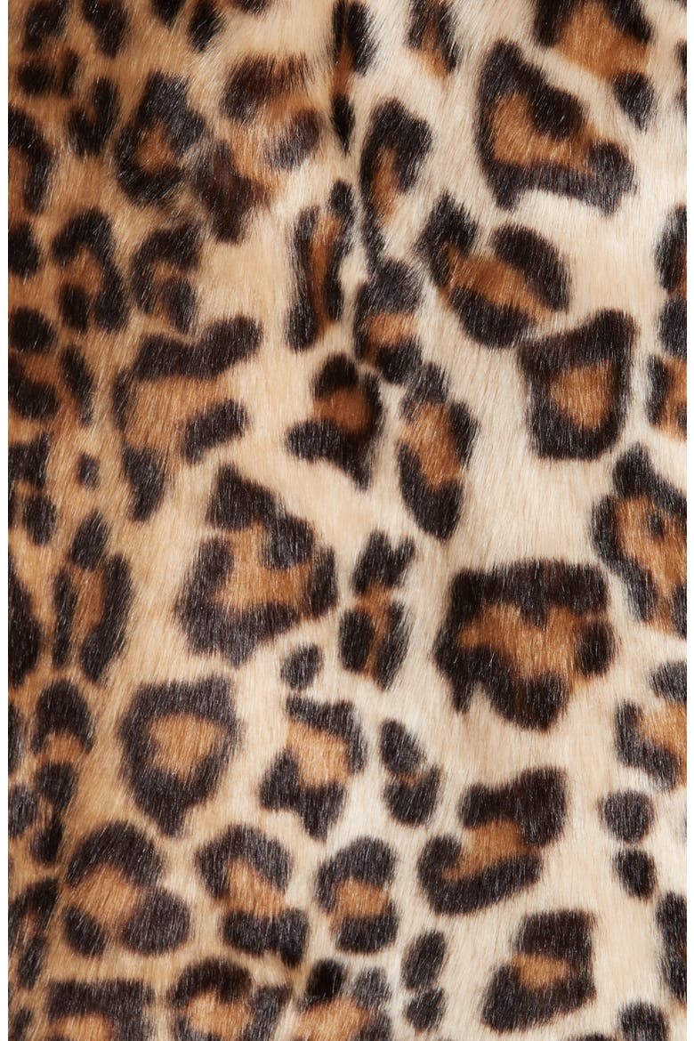 Oversize Faux Leopard Hunting Coat, Alternate, color, LEOPARD