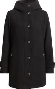Michael Kors Wool Blend Hooded Coat