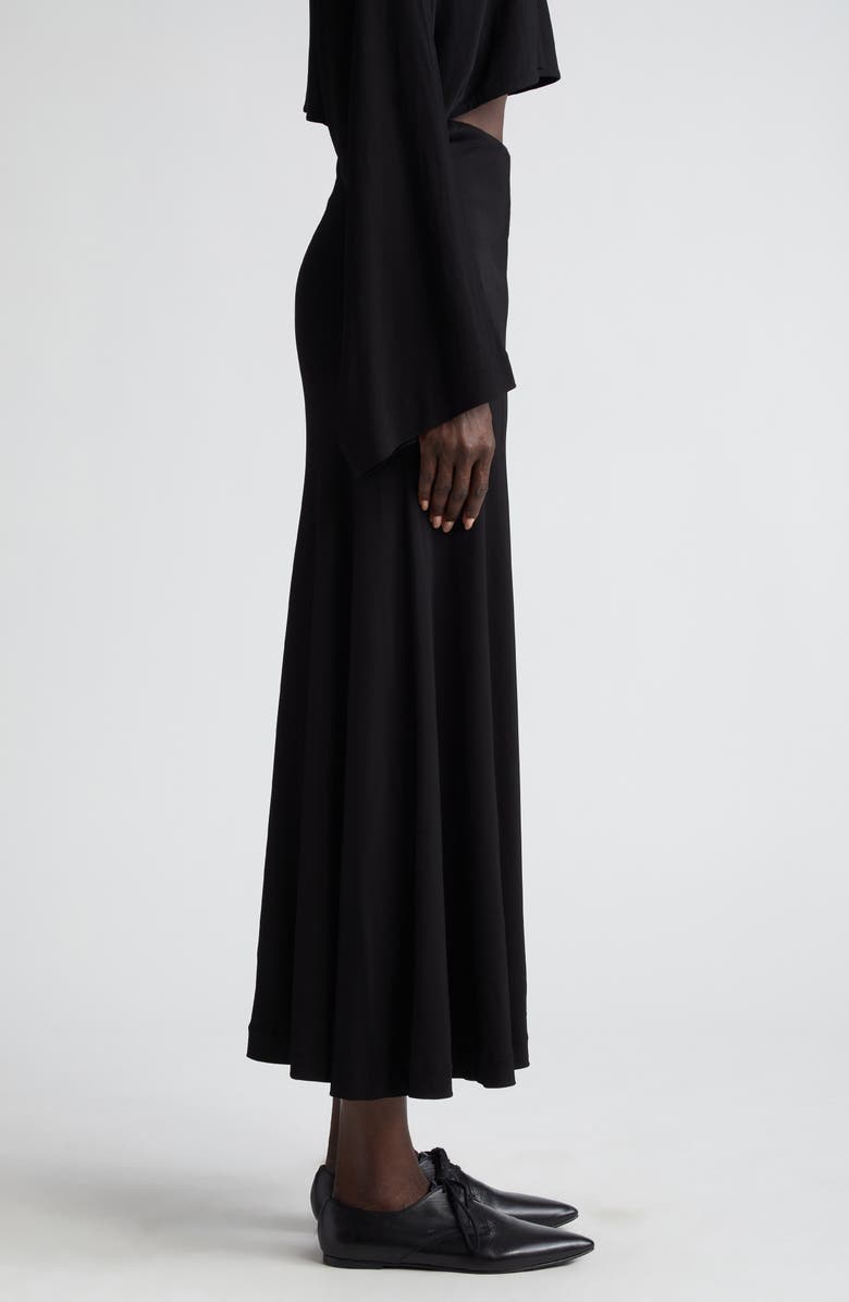 BITE Studios Movere Jersey Midi Skirt, Alternate, color, Black