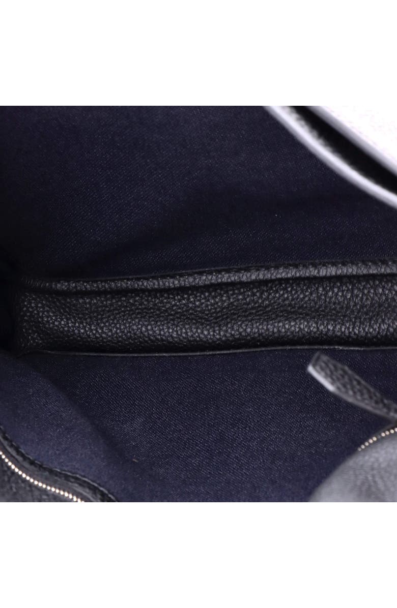 Pre-Owned Hermes Steve Light Junior Messenger Bag Togo, Alternate, color, Noir