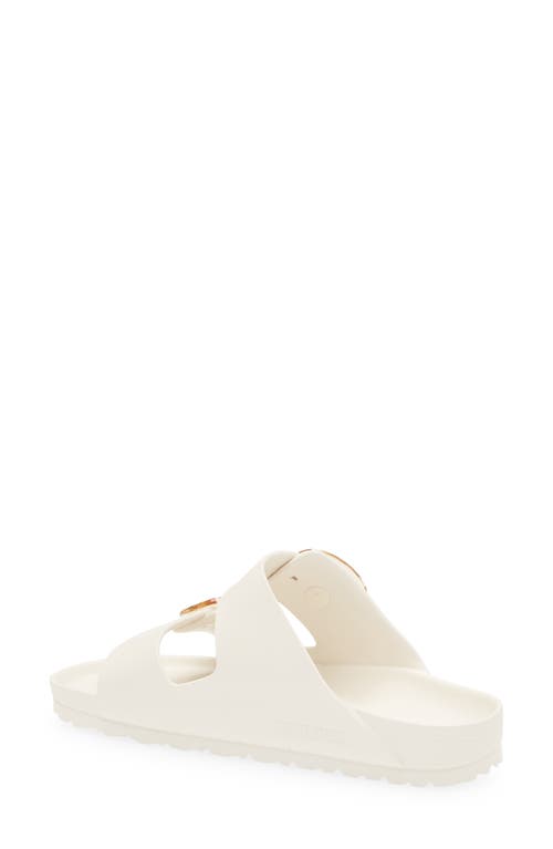 Shop Birkenstock Arizona Big Buckle Eva Slide Sandal In Eggshell