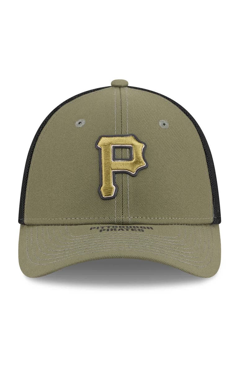 New Era Men's New Era  Olive Pittsburgh Pirates 2026 Armed Forces Day 39THIRTY M-Crown Flex Hat, Alternate, color, Olive