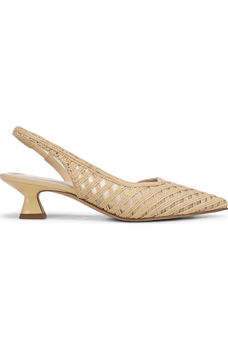 Franco Sarto Devin Slingback Half d'Orsay Kitten Heel Pump, Alternate, color, Natural