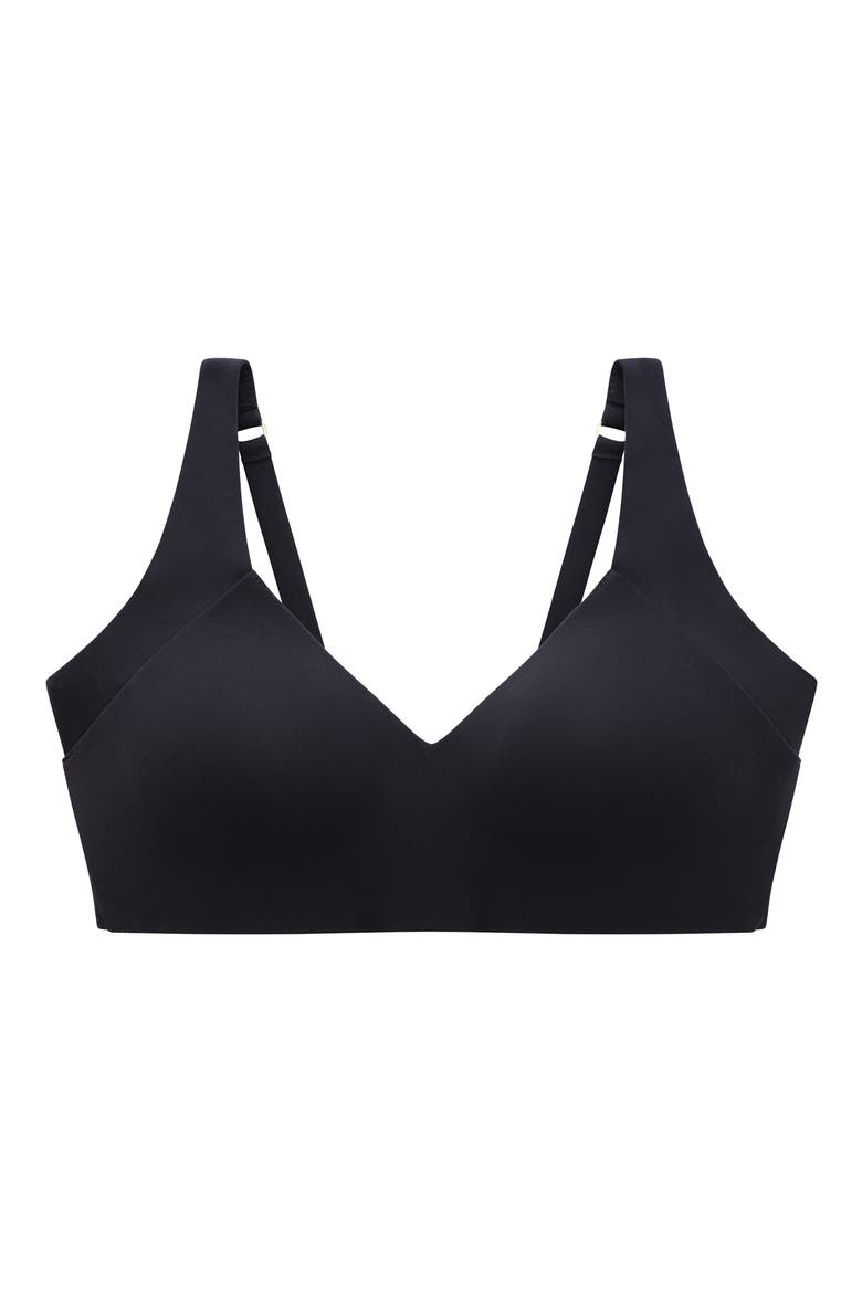 ComfortStretch Wireless Smoothing Bra, Alternate, color, BLACK
