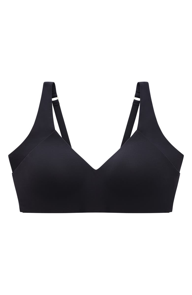 ThirdLove ComfortStretch Wireless Smoothing Bra, Alternate, color, Black