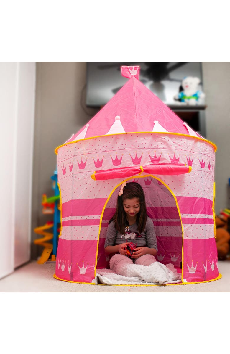 Toynk Pink Fantasy Castle Play Tent | 54 x 41 Inches, Alternate, color, Pink