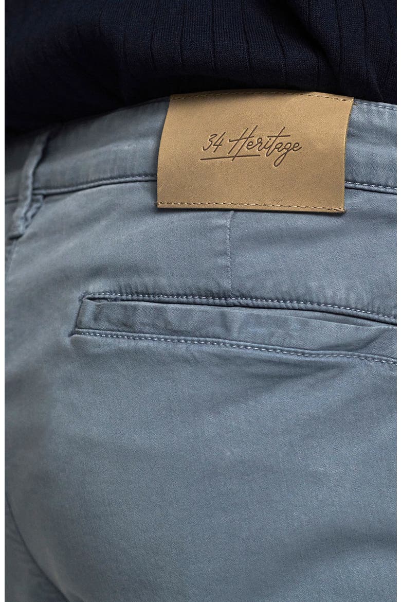 Hampton Slim Fit Twill Chino Shorts, Alternate, color, BLUE ASHES TWILL