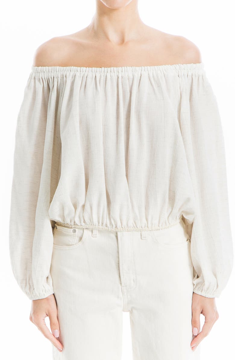 MAX STUDIO Bubble Sleeve & Hem Blouse, Alternate, color, Natural As Sampled
