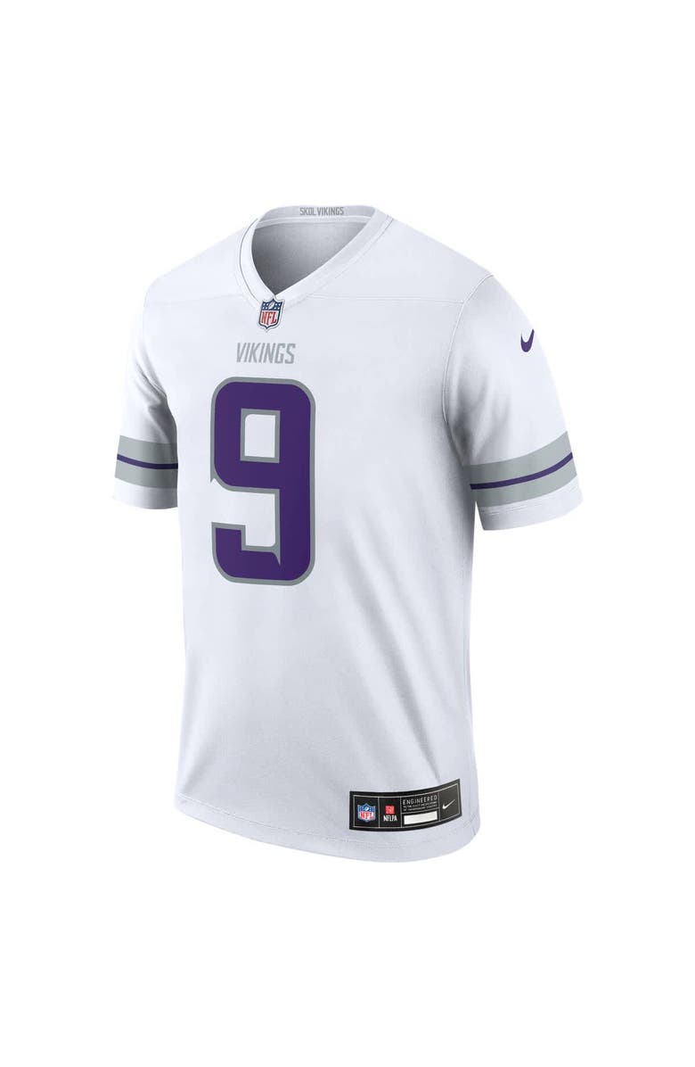 Nike Men's Nike J.J. McCarthy White Minnesota Vikings Alternate Legend Player Performance Top, Alternate, color, White