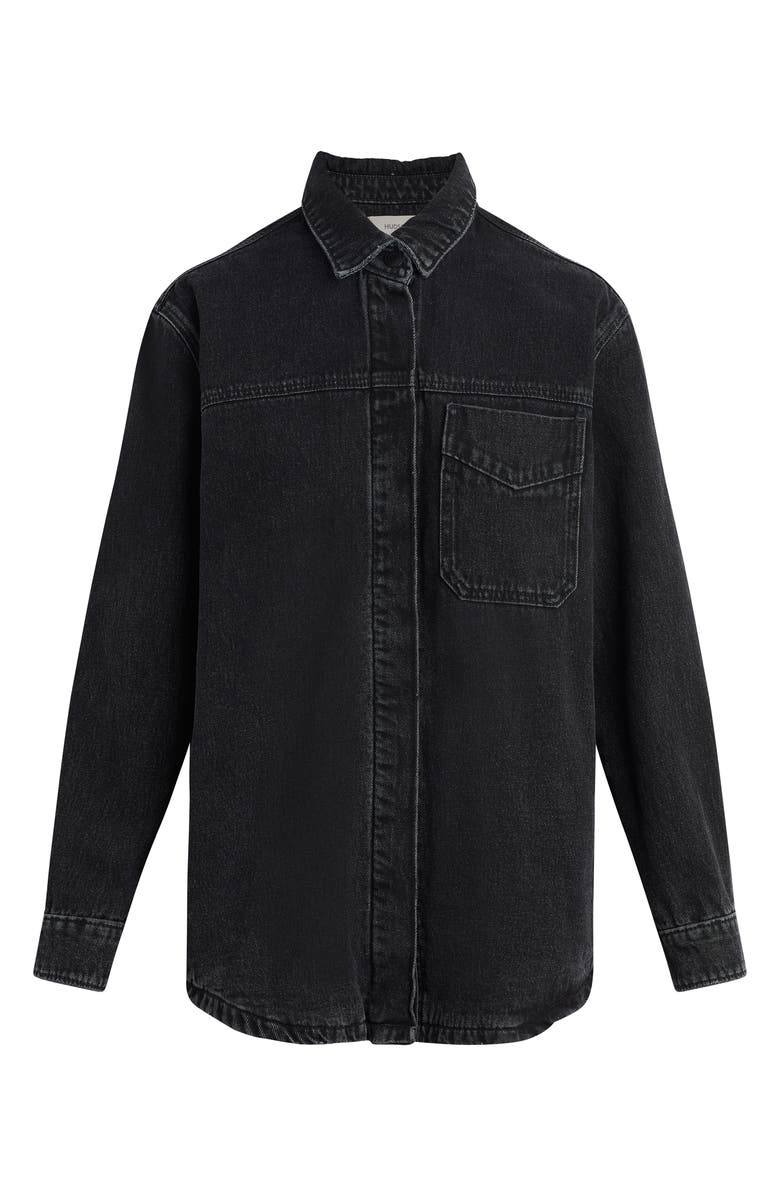 Hudson Jeans Denim Jacket, Alternate, color, Stone Black