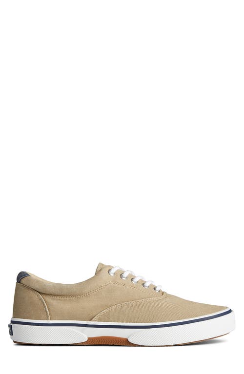Sperry Top-sider® Sperry Halyard Cvo Recycled Cotton Sneaker In Khaki