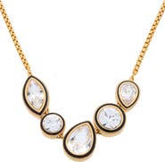 Reiss Cristina Mixed Cut Crystal Frontal Necklace