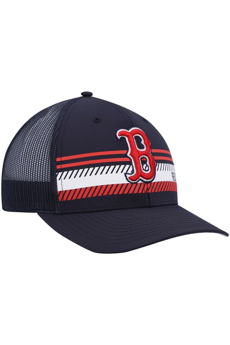 Men's '47 Navy Boston Red Sox Cumberland Trucker Snapback Hat, Alternate, color, Navy