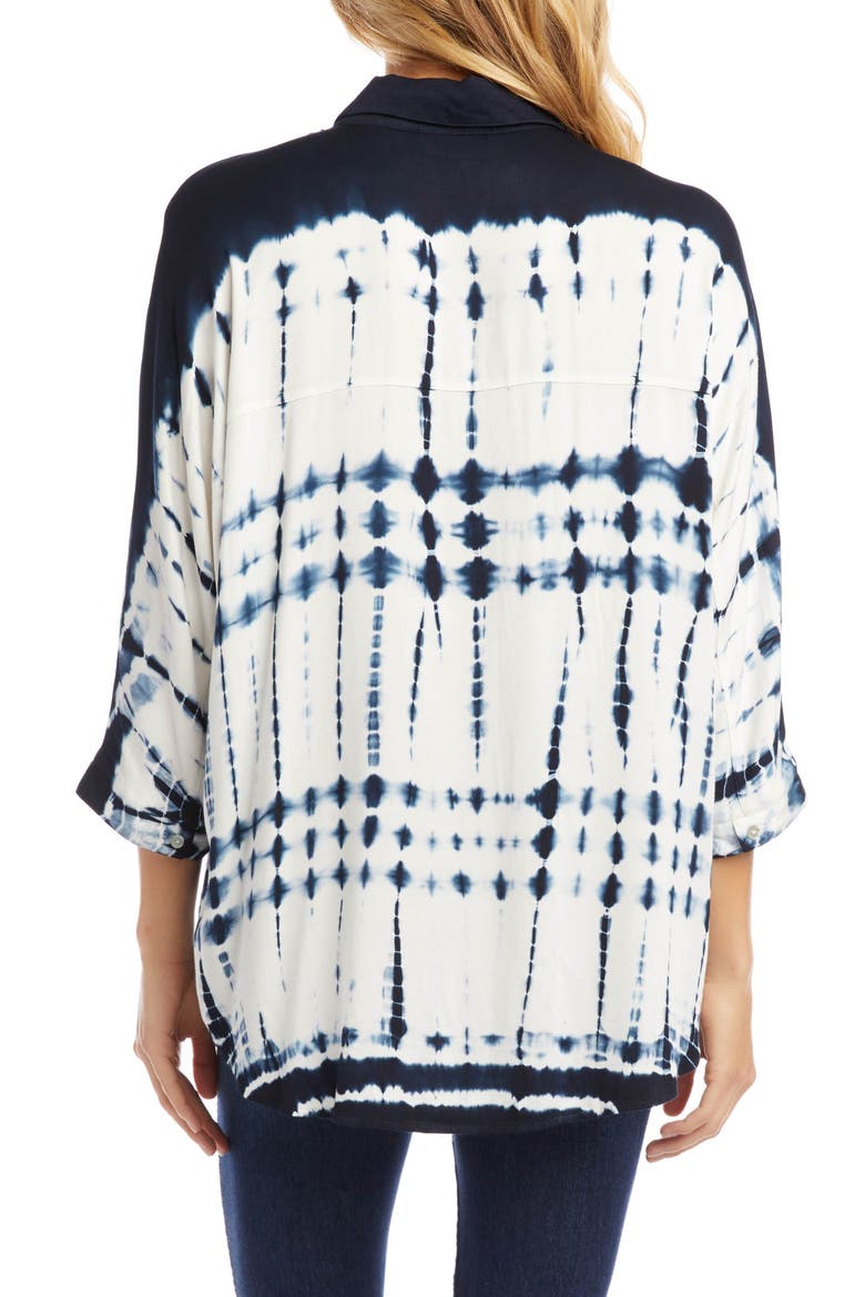 Tie Dye Button Front Shirt, Alternate, color, TIE DYE