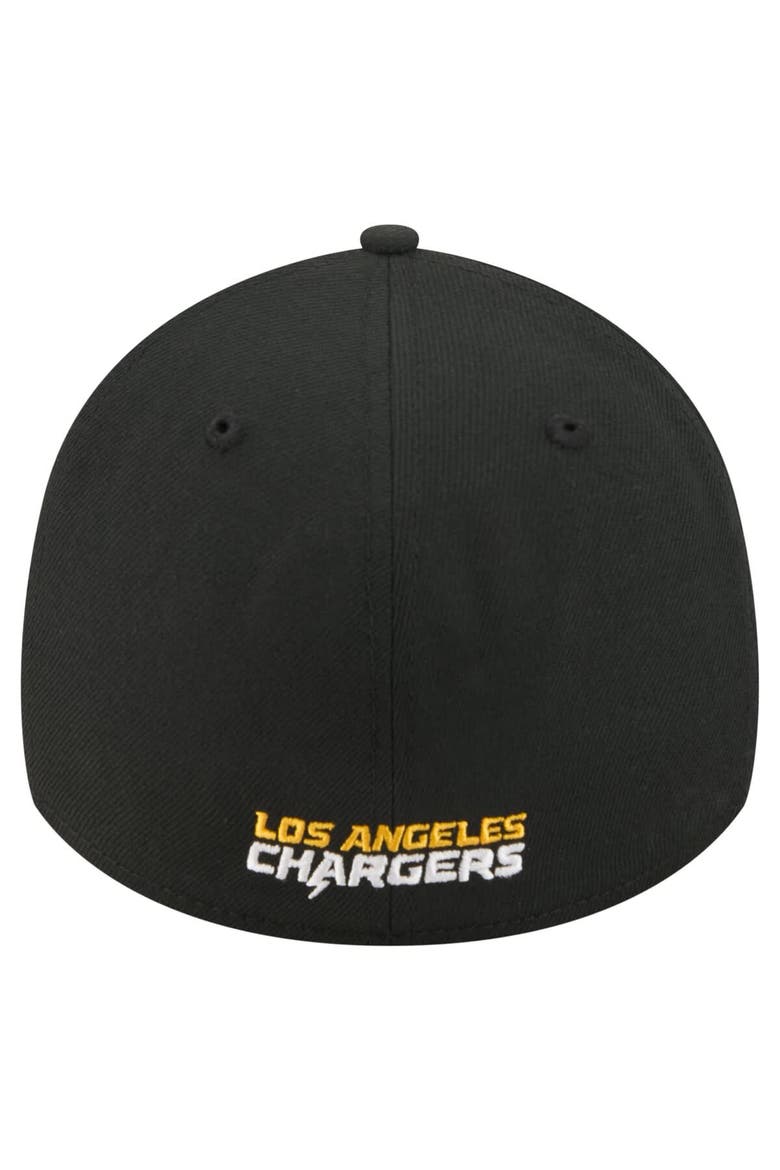 Men's New Era  Black Los Angeles Chargers Core Team 39THIRTY Flex Hat, Alternate, color, Black