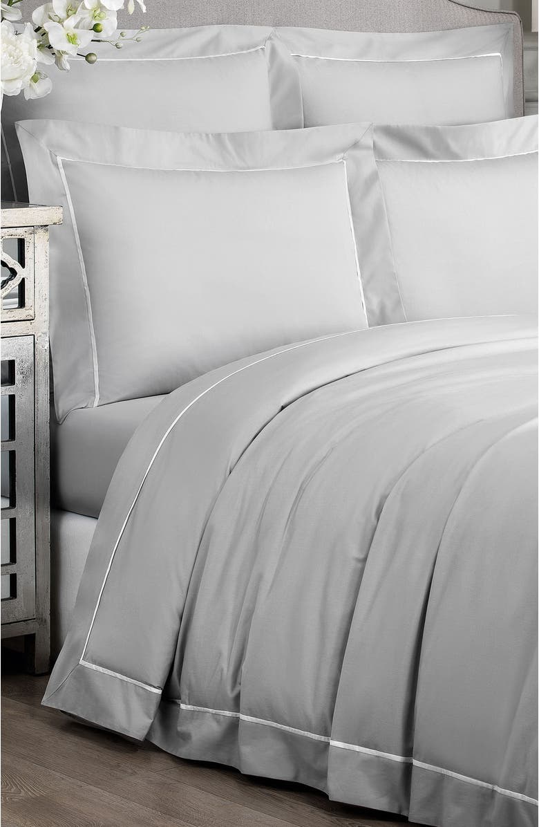 Togas Plaza Fitted Sheet, Alternate, color, Grey