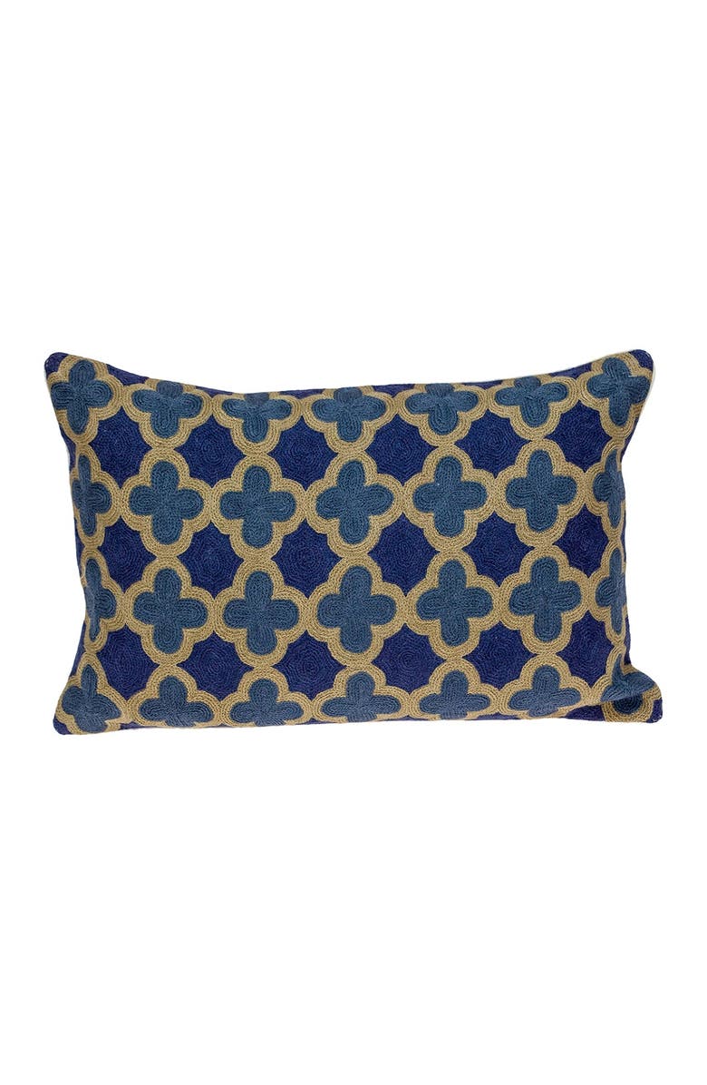 PARKLAND COLLECTION Calix Blue Throw Pillow, Main, color, Blue