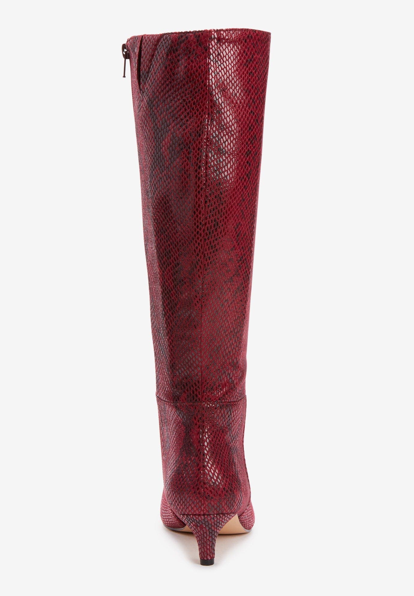 The Poloma Wide Calf Boot, Alternate, color, WINE