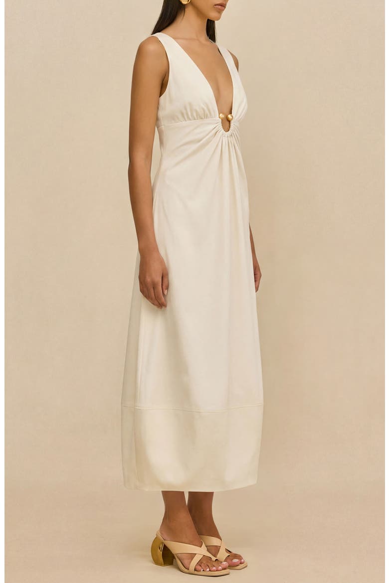Ebisu Sleeveless A-Line Dress, Alternate, color, OFF WHITE