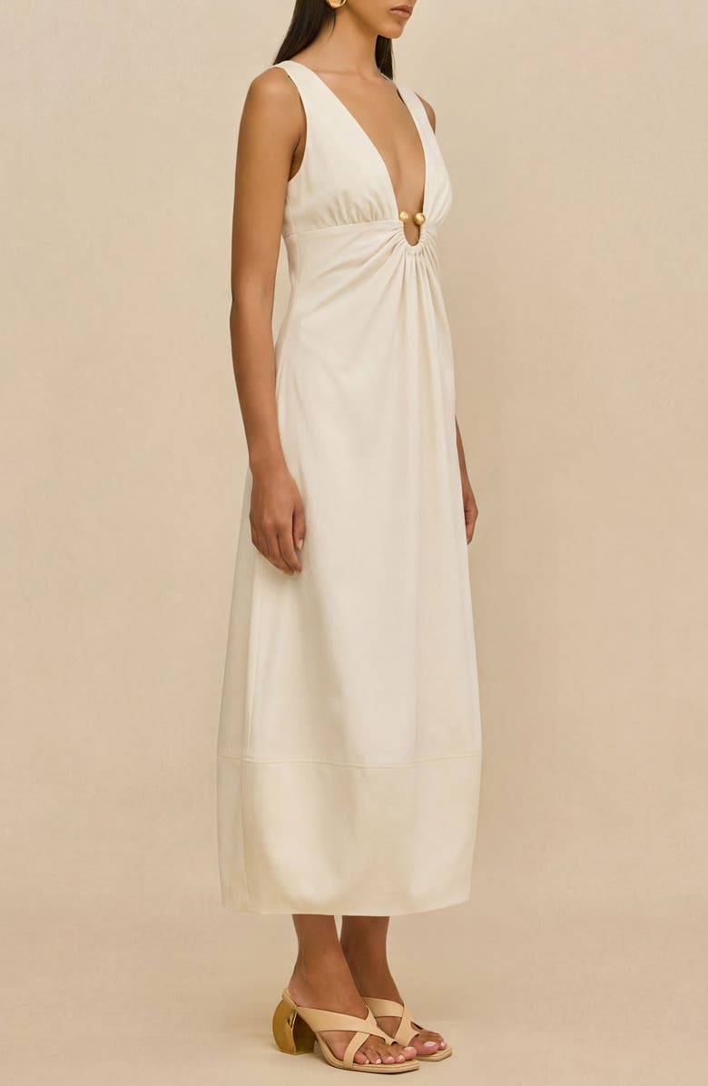Cult Gaia Ebisu Sleeveless A-Line Dress, Alternate, color, Off White