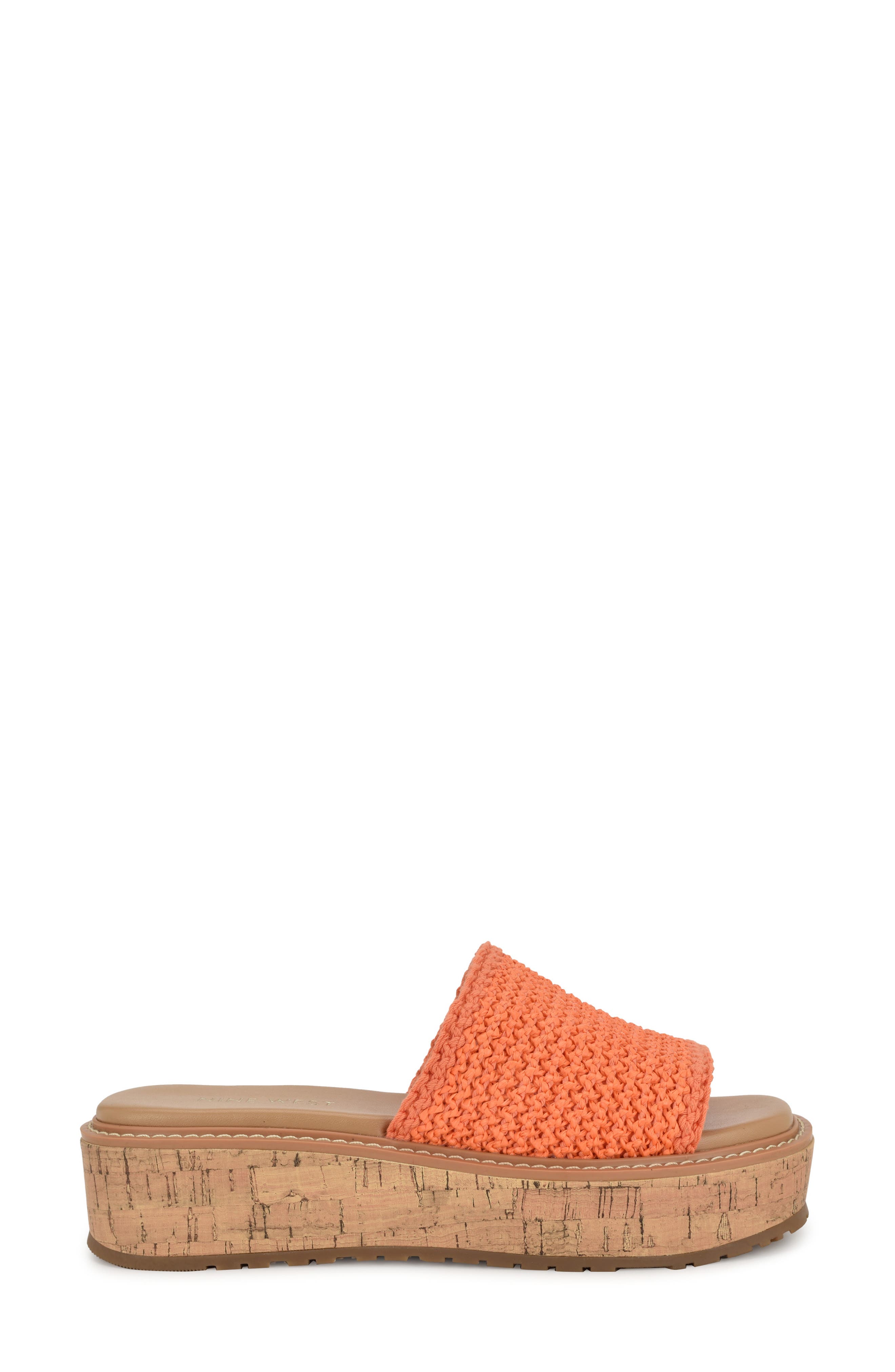Keller Platform Slide Sandal, Alternate, color, PERFECT ORANGE