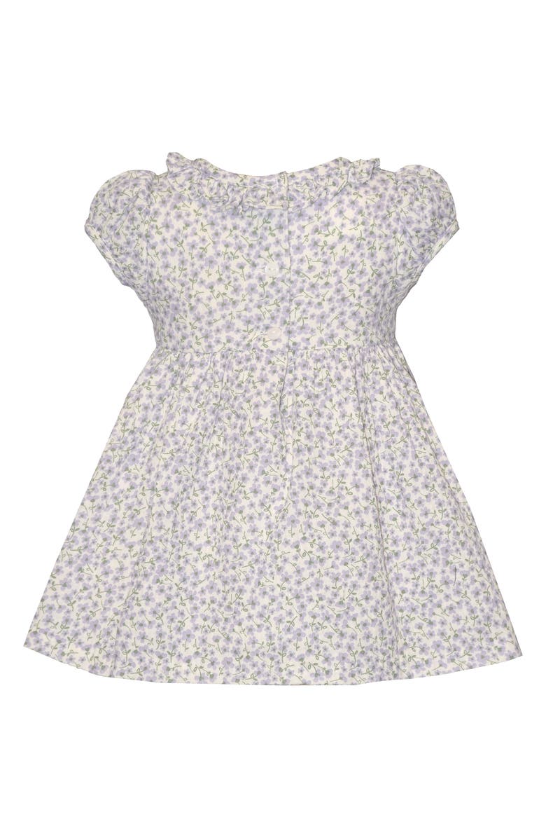 Iris & Ivy Ditsy Smocked Dress, Alternate, color, Lavendar