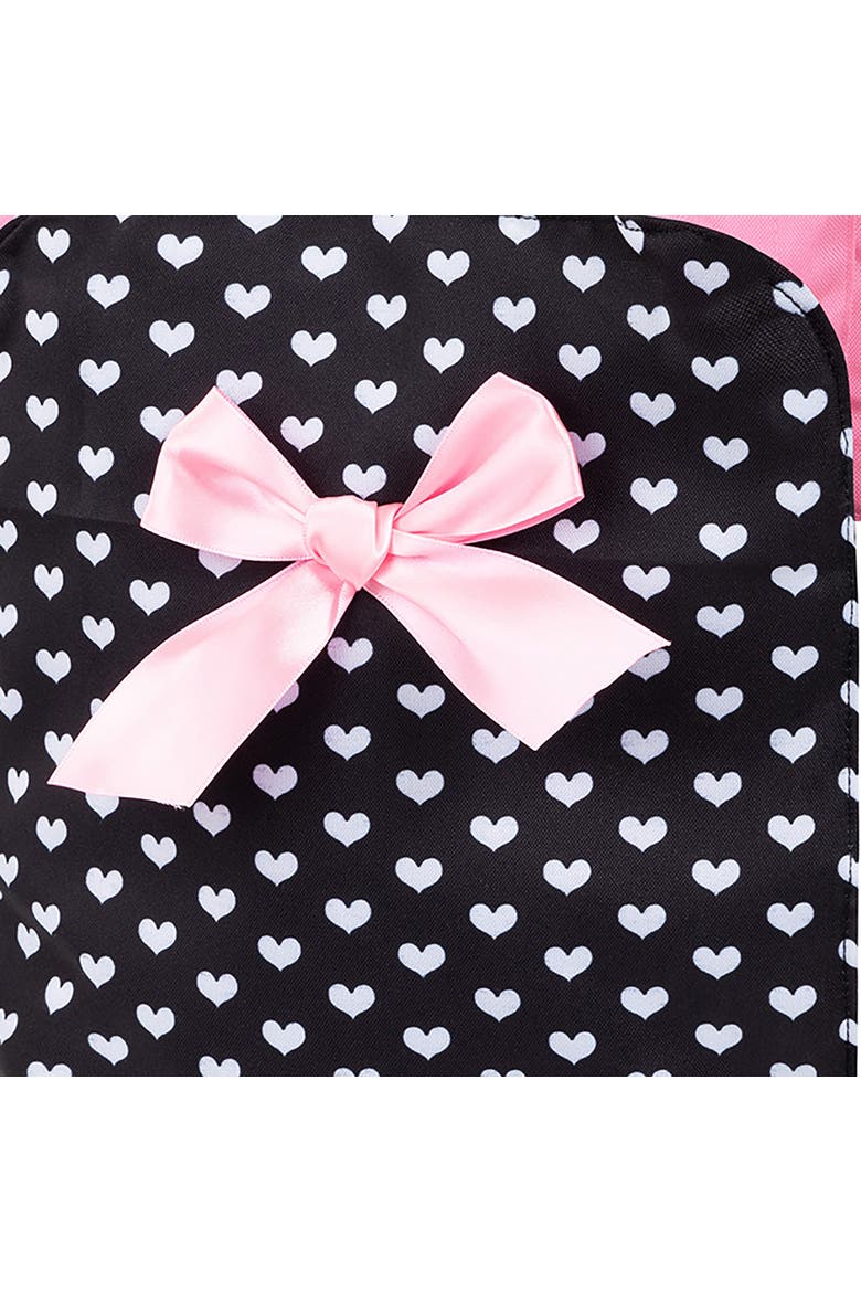 Carrier, Black, Pink, Hearts for Carrying Dolls Up to 18 Inch, Alternate, color, Multicolored