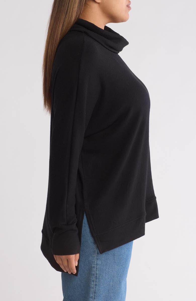 Caslon<sup>®</sup> Cowl Neck Fleece Tunic Top, Alternate, color, 