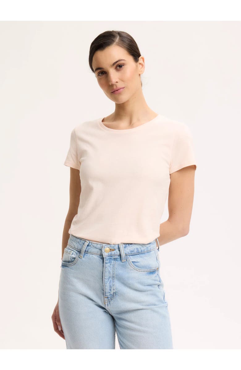Majestic Filatures Soft Touch Short Sleeve Crewneck T-Shirt, Main, color, Petale